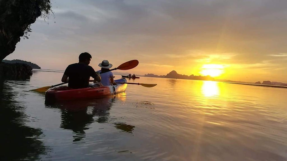 Thumbnail: Sunset Kayaking in Ao Thalane with BBQ - Half-Day Tour