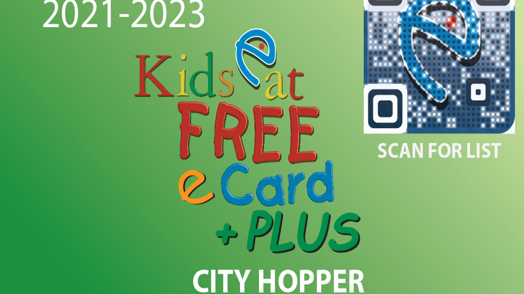 Kids Eat Free Card - Over 100 Participating Restaurants