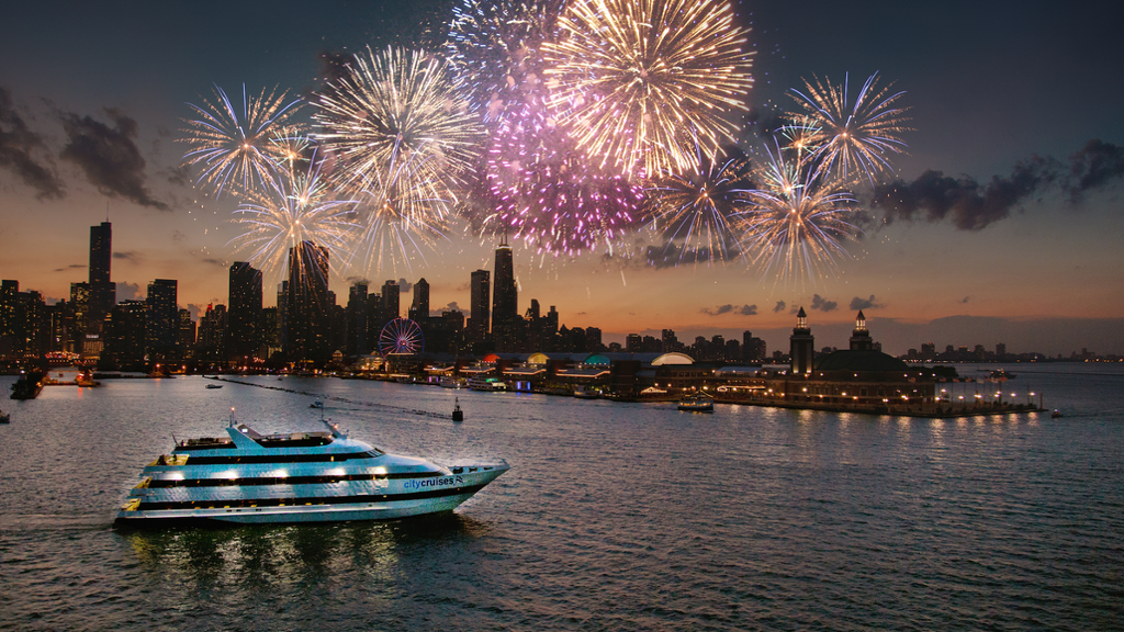 Fireworks Premier Dinner Cruise on Lake Michigan
