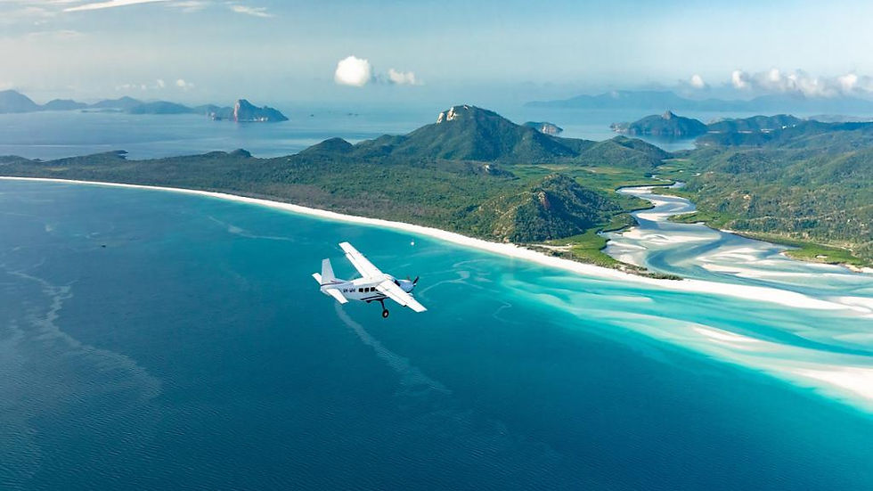 Thumbnail: 60 minutes Scenic Flight over Whitehaven Beach, Hill Inlet and Heart Reef