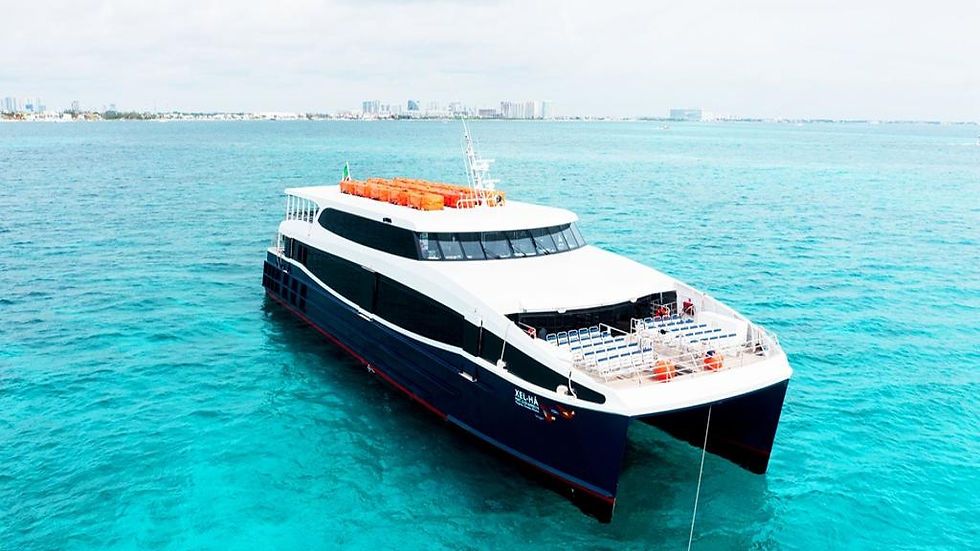 Ferry to Cozumel Island by Xcaret Xailing