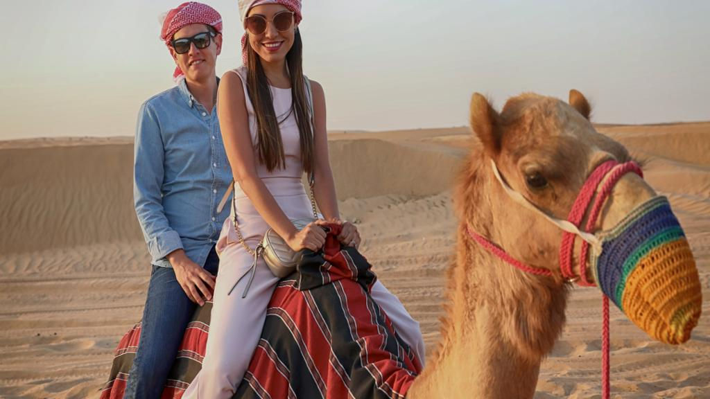 Morning Desert Safari, Sandboarding and Camel Ride