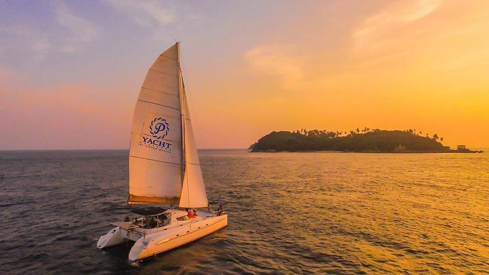 Thumbnail: Coral Island and Sunset by Sailing Yacht Catamaran with Light Dinner - Half Day 