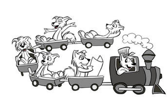 Coyote collective noun. a group of coyotes.  A train of coyotes.