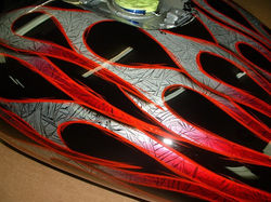 Liquid Crystal flames