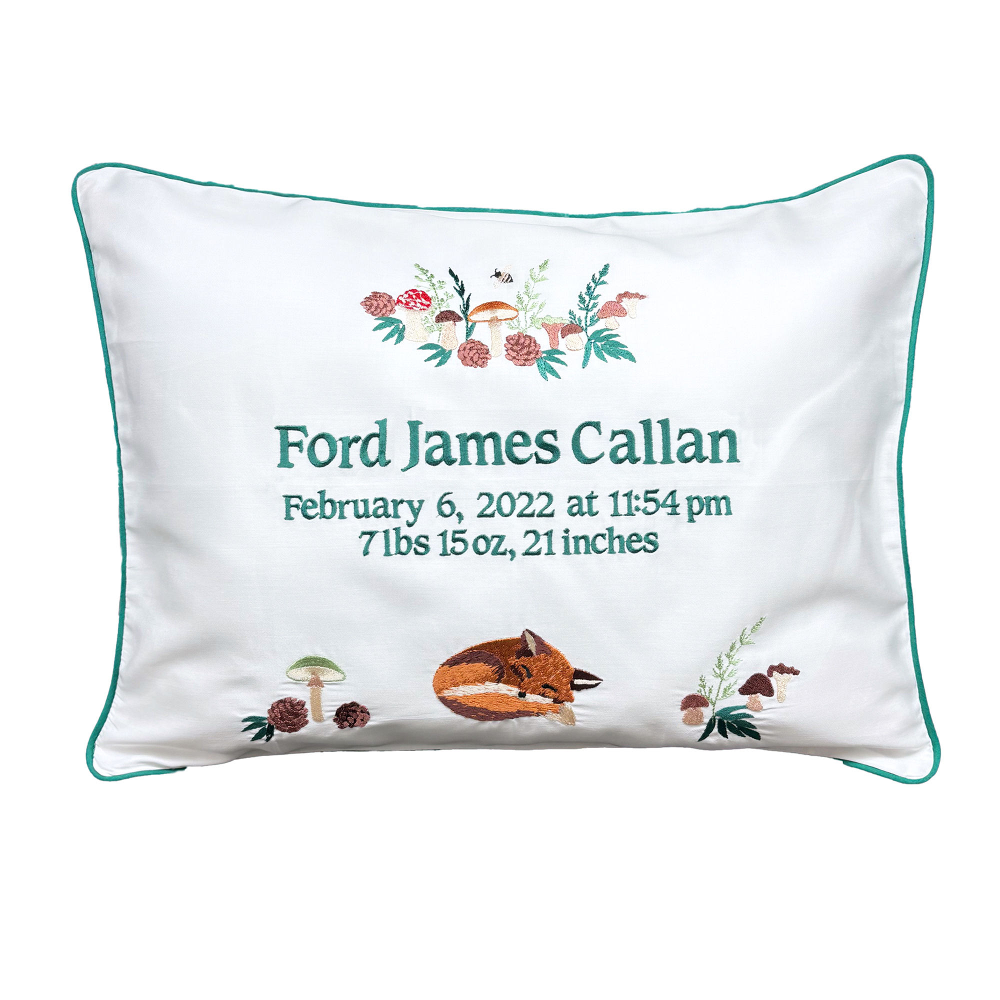 Forest Birthdate Boudoir Sham