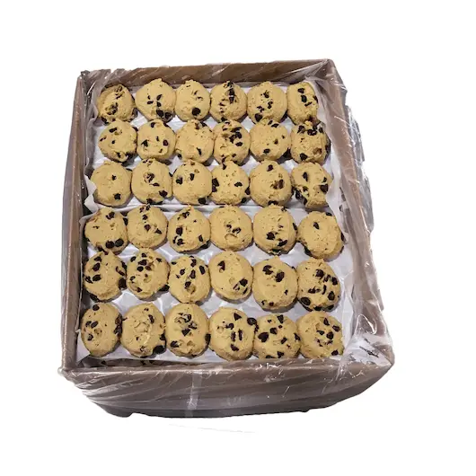 Cookie dough balls ready to bake