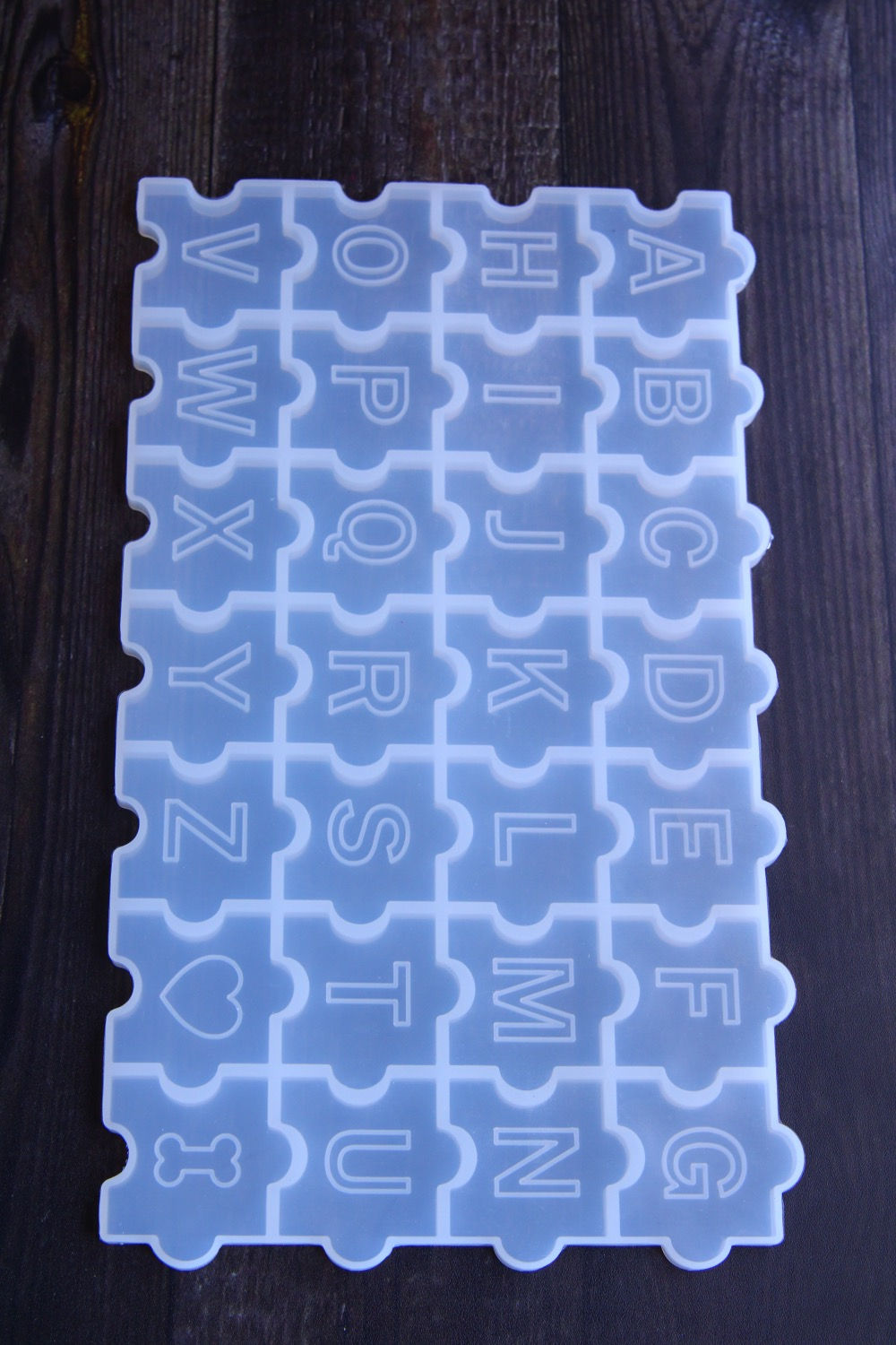 Molde puzzle Abecedario 