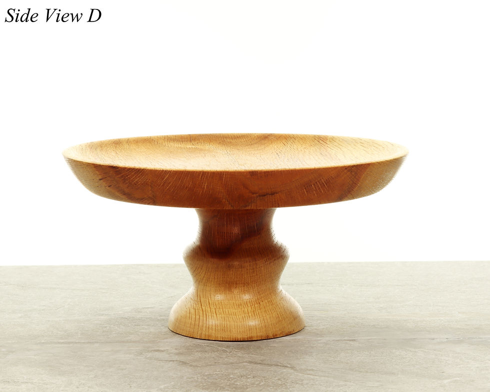 Thumbnail: Wooden Cake Stand - Handmade Kitchenware - Food Safe - Oak Wood - #164