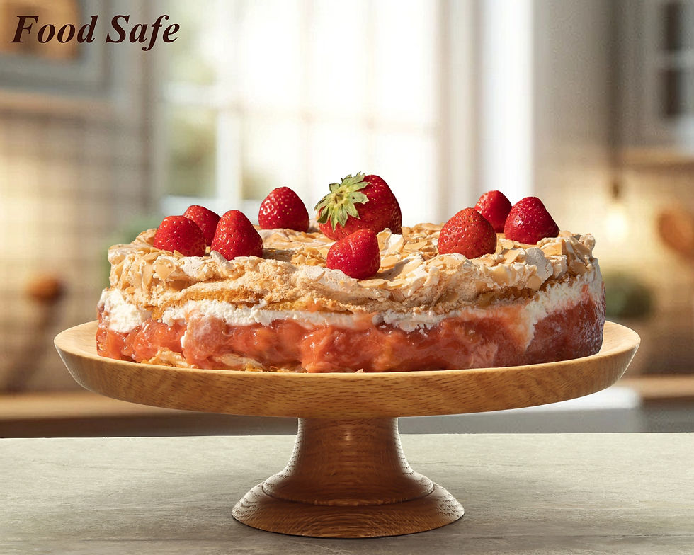 Thumbnail: Wooden Cake Stand - Handmade Kitchenware - Food Safe - Oak Wood - #167