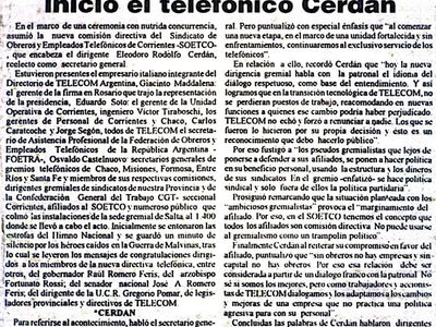 1994: Inicia un nuevo periodo de conducción en Telefónicos: La era Cerdán