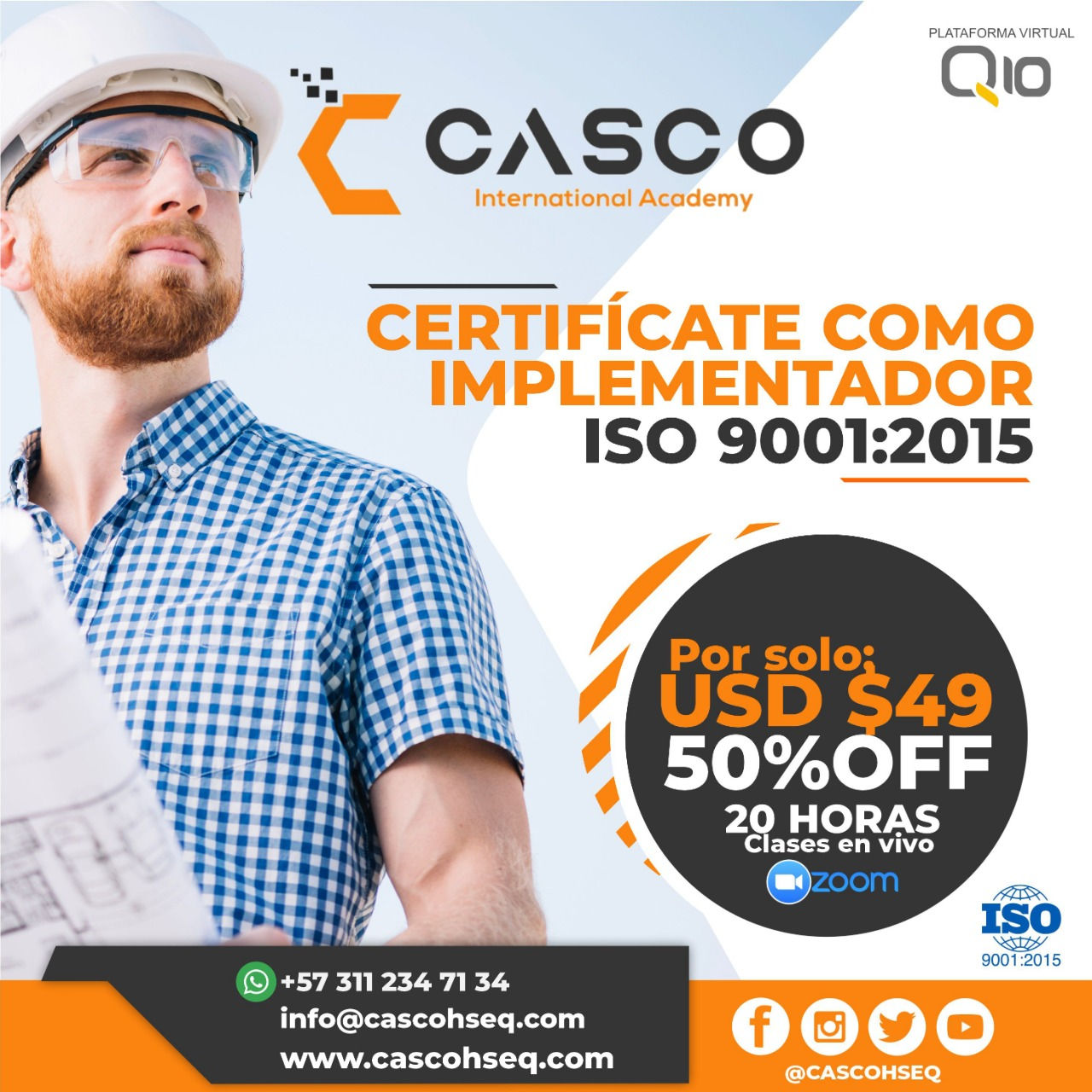 ISO 9001 Implementador Líder + Auditor Interno Gestión Calidad
