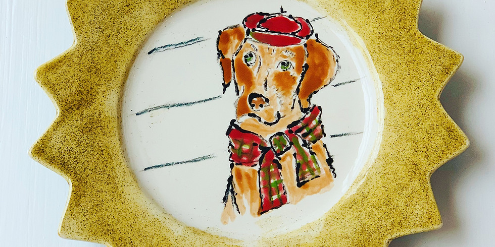 Paint your Xmas cookie plate