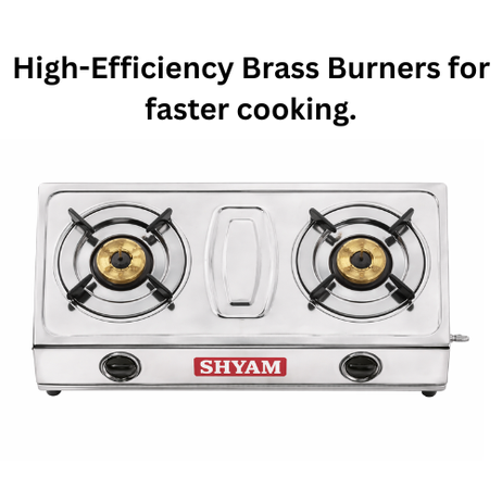 SHYAM Brass Burner Gas Stove – Top View