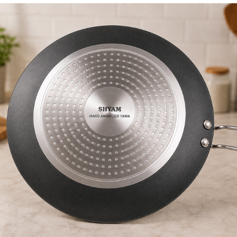 Hard Anodised Tawa induction bottom