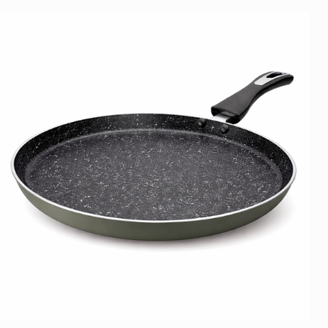 Olive green non stick dosa tawa smooth cooking surface