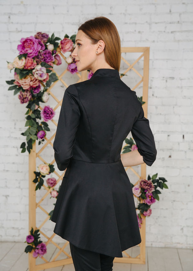 Thumbnail: Treat in Style | Zipper Peplum Blouse