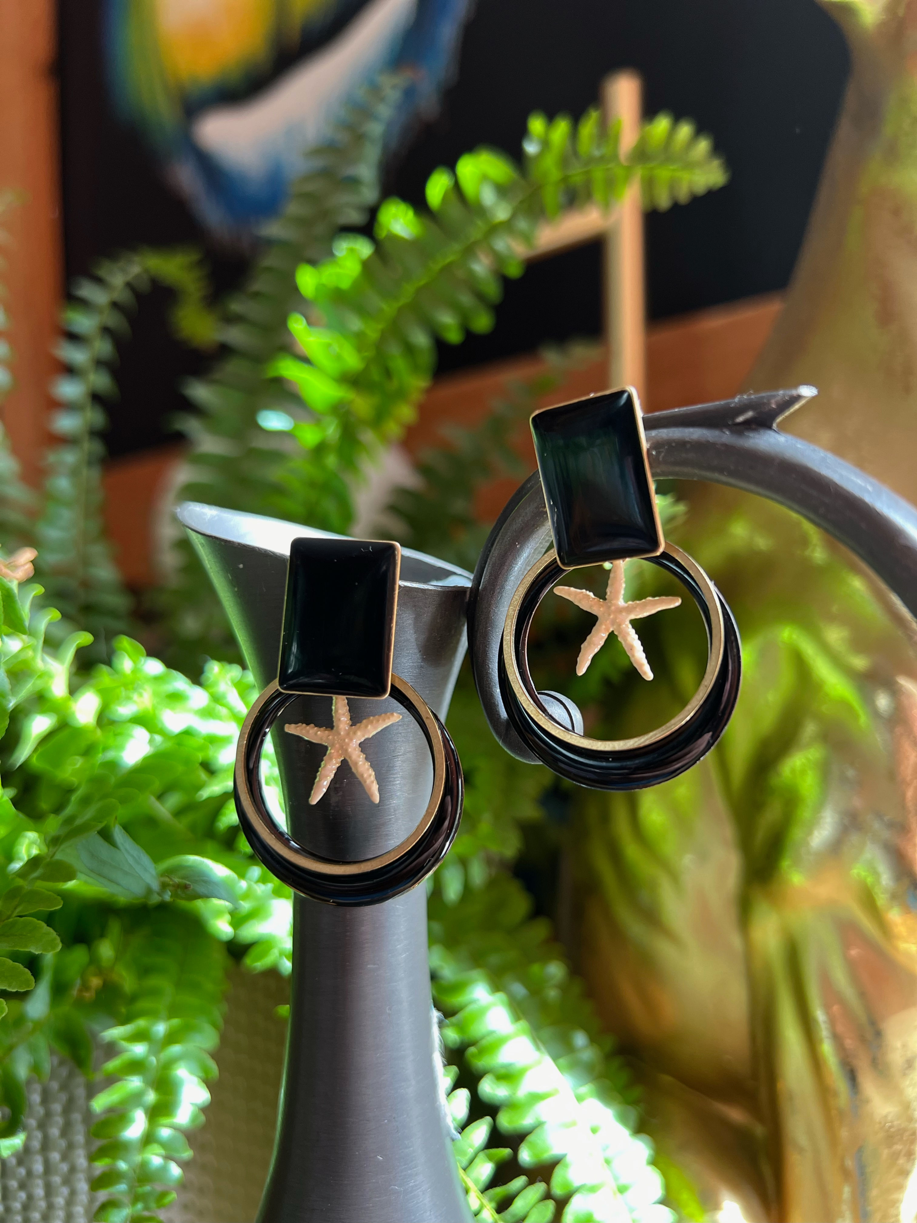 boucles d'oreilles étoile de mer