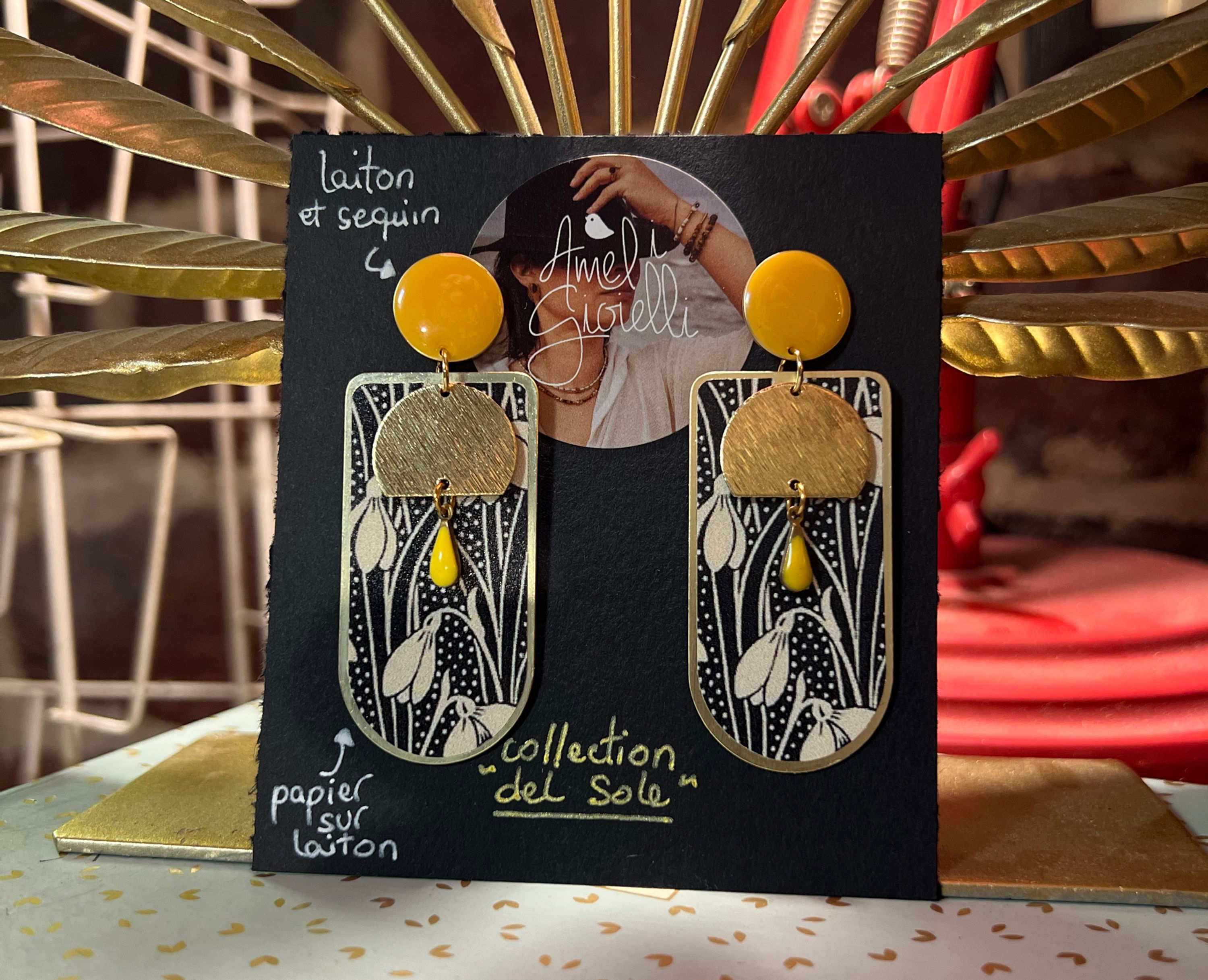 boucles d'oreilles perce-neige