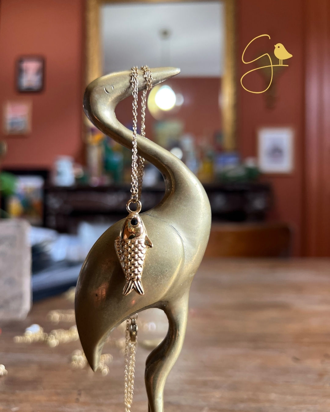 Collier acier inoxydable poisson