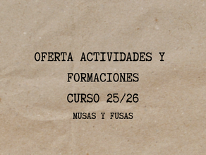 OFERTA ACTIVIDADES EXTRAESCOLARES Y FORMATIVAS 2025/2026