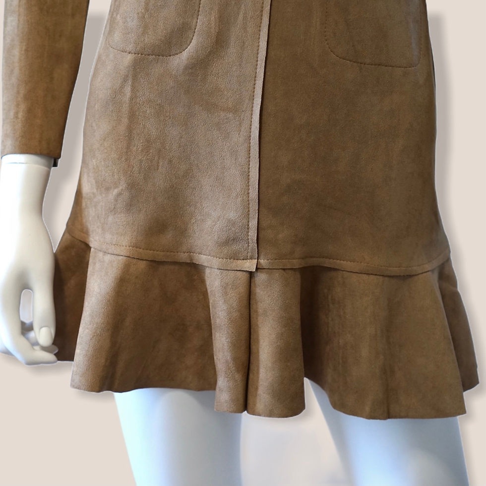 Thumbnail: NA✽PRAWDE® Solid Autumn Baby Doll Dress - Brown - Girl