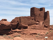 Wupatki National Monument Sinagua pueblo blowhole ball court Flagstaff Arizona painted desert
