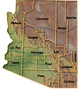 AZ places Utah Countys Map