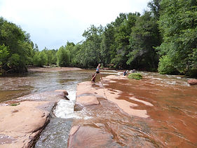 Red Rock Crossing Cathedral Rock Oak Creek Sedona Arizona Baldwin Trail swimming picnic