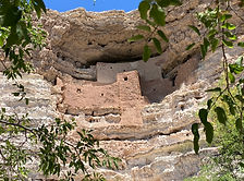 Montezuma Castle National Monument Sinagua cliff dwelling Beaver Creek Verde Valley Arizona