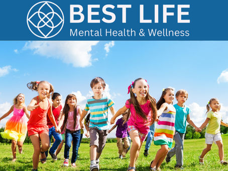 Children running through a grassy field, representing healthy childhood development and the importance of choosing the right ADHD evaluation based on evidence-based diagnostic guidelines.