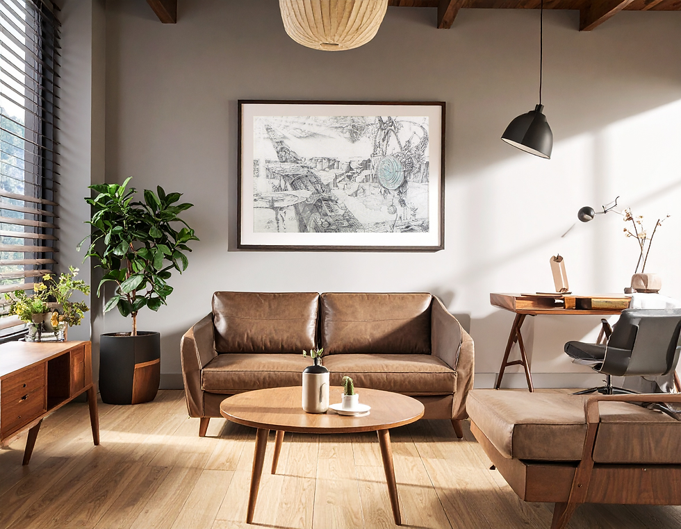 time piece in a frank loyde room inspirtation