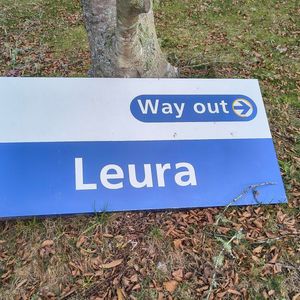 Leura Station Sign (CityRail)