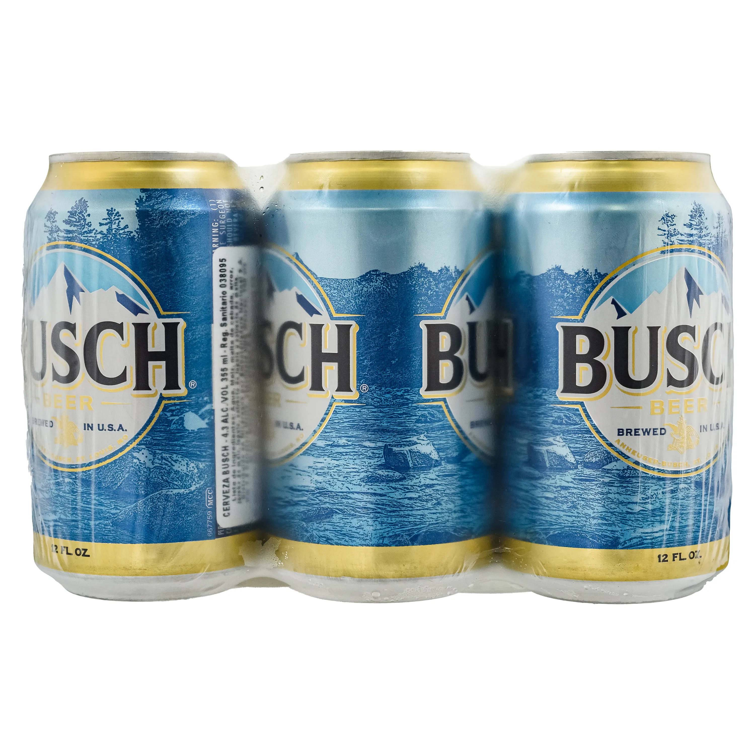 Busch ice/max/original 6 cans 355ml