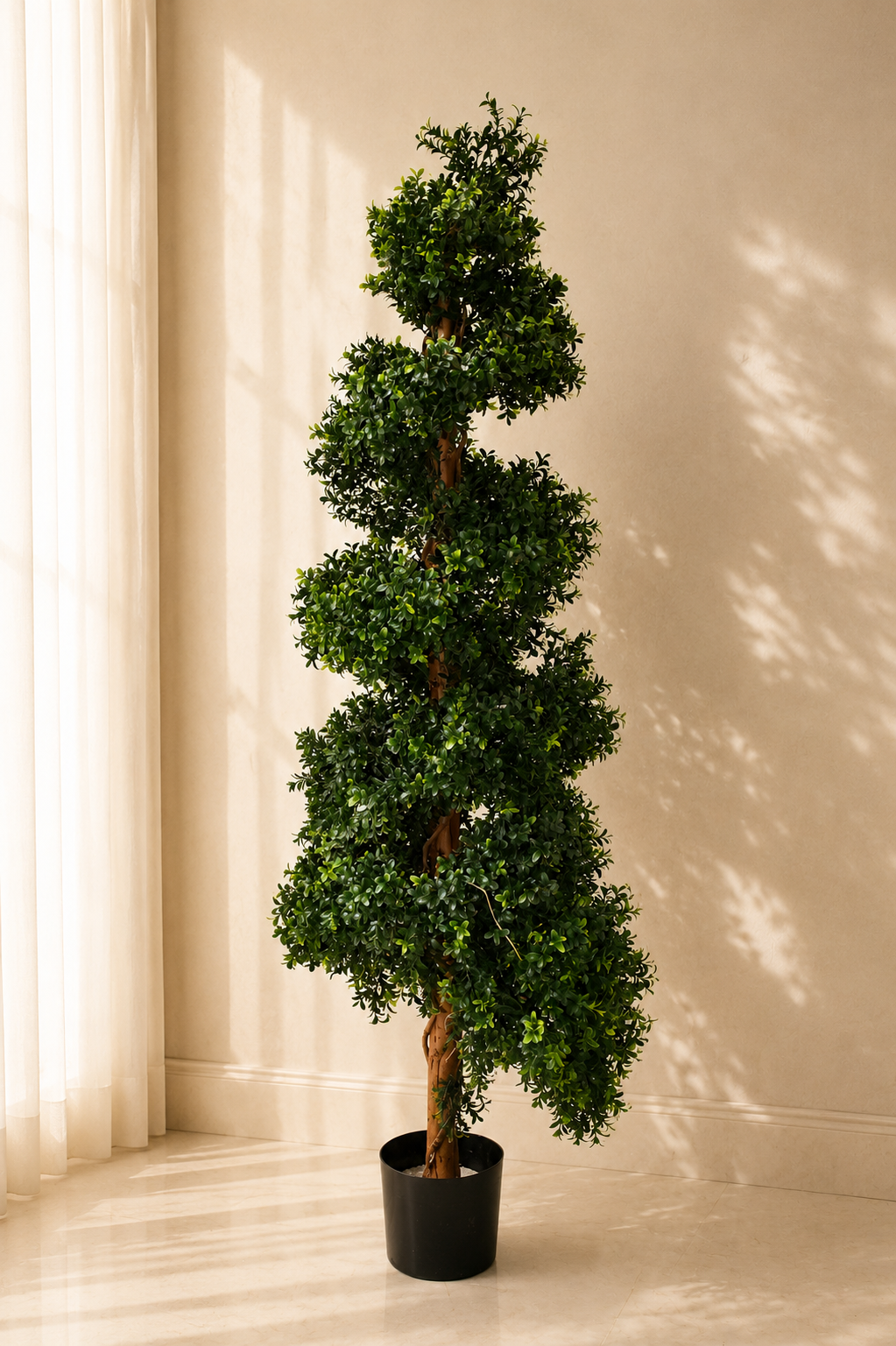 Faux Boxwood Spiral Tree