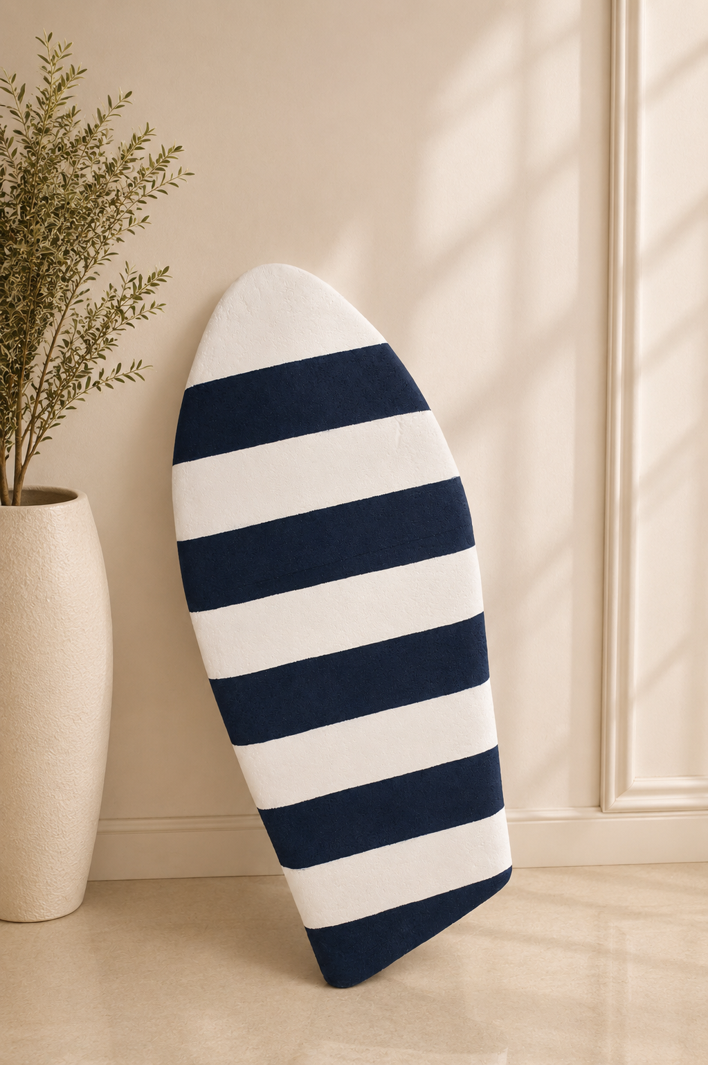 Blue & White Surfboard Decor