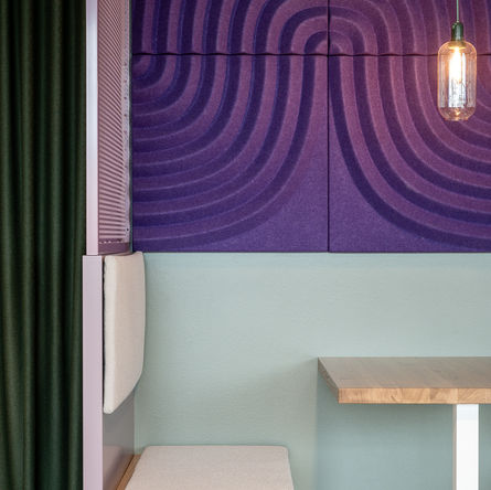 mölinä, akustikkka, värisuunnittelu