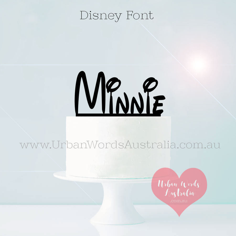 Thumbnail: Disney Custom Name - Cake Topper