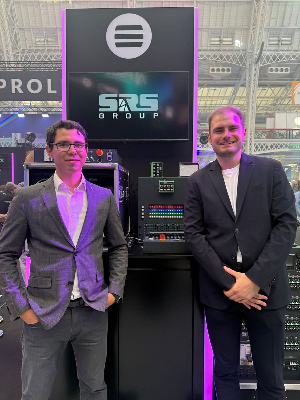 Karol Horvat and Samuel Sloboda with PLASA Award for Innovation nominee Fuze 