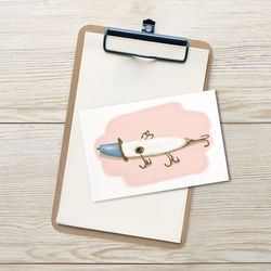Antique Fishing Lure Painting