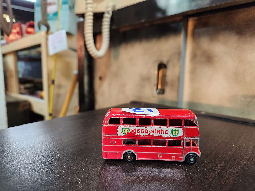 Thumbnail: Vingtage matchbox double decker bus 