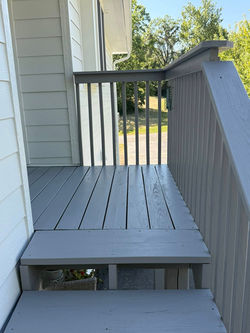 Painted front porch