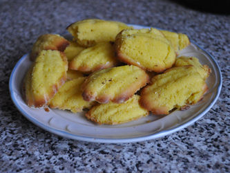 Madeleine aux zestes de citron