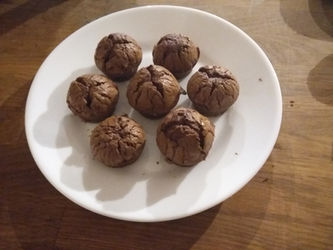 Muffins au chocolat noir