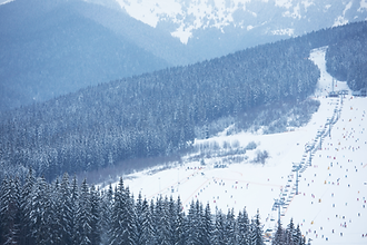 Ski Resort Landscape