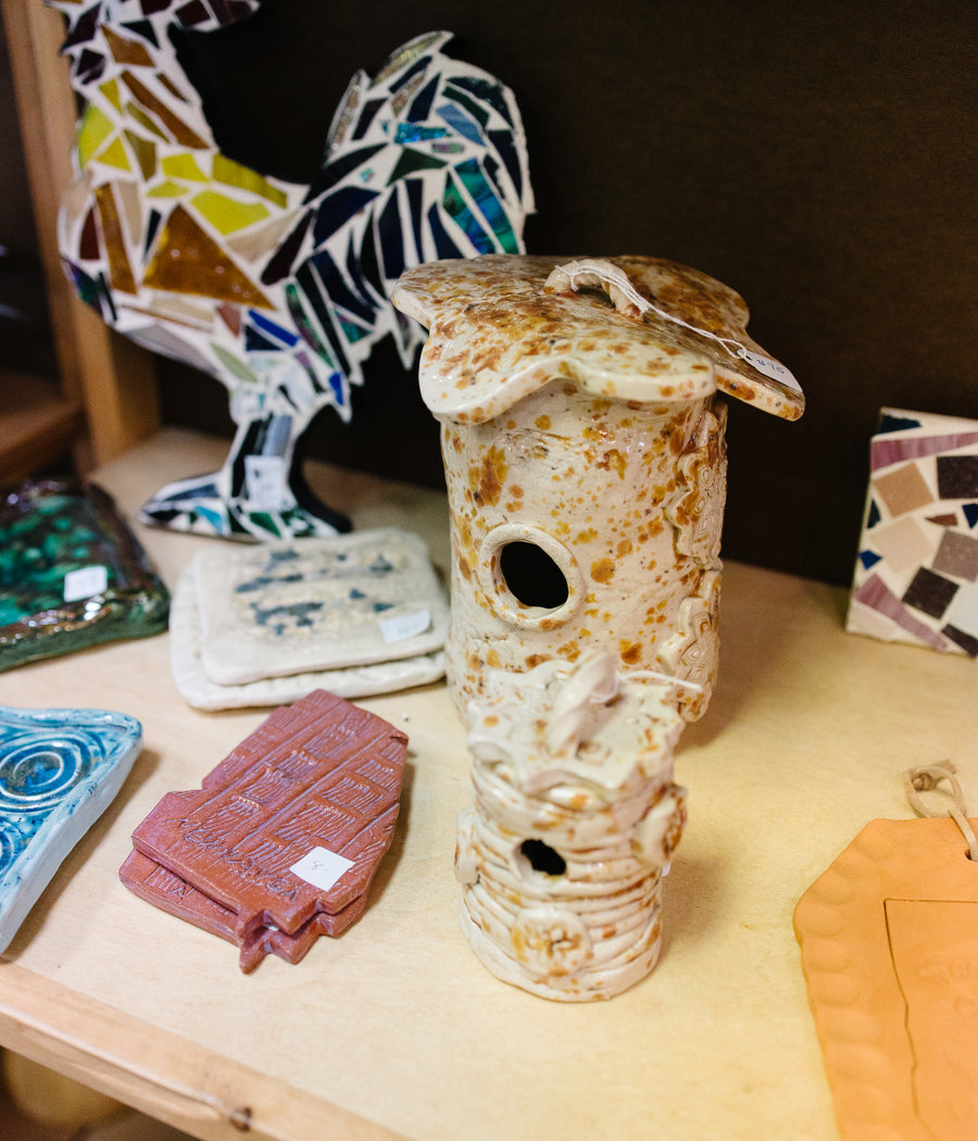 Artwork and handmade gifts from Corner Arts Gallery’s collection