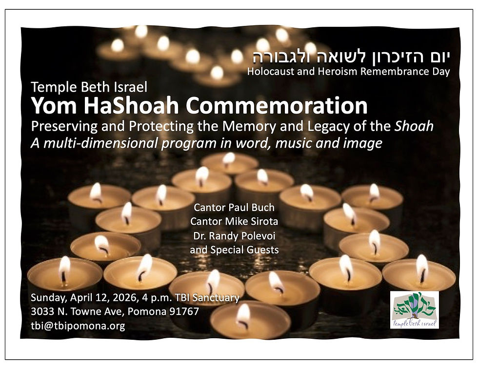 Yom HaShaoh Commemoration