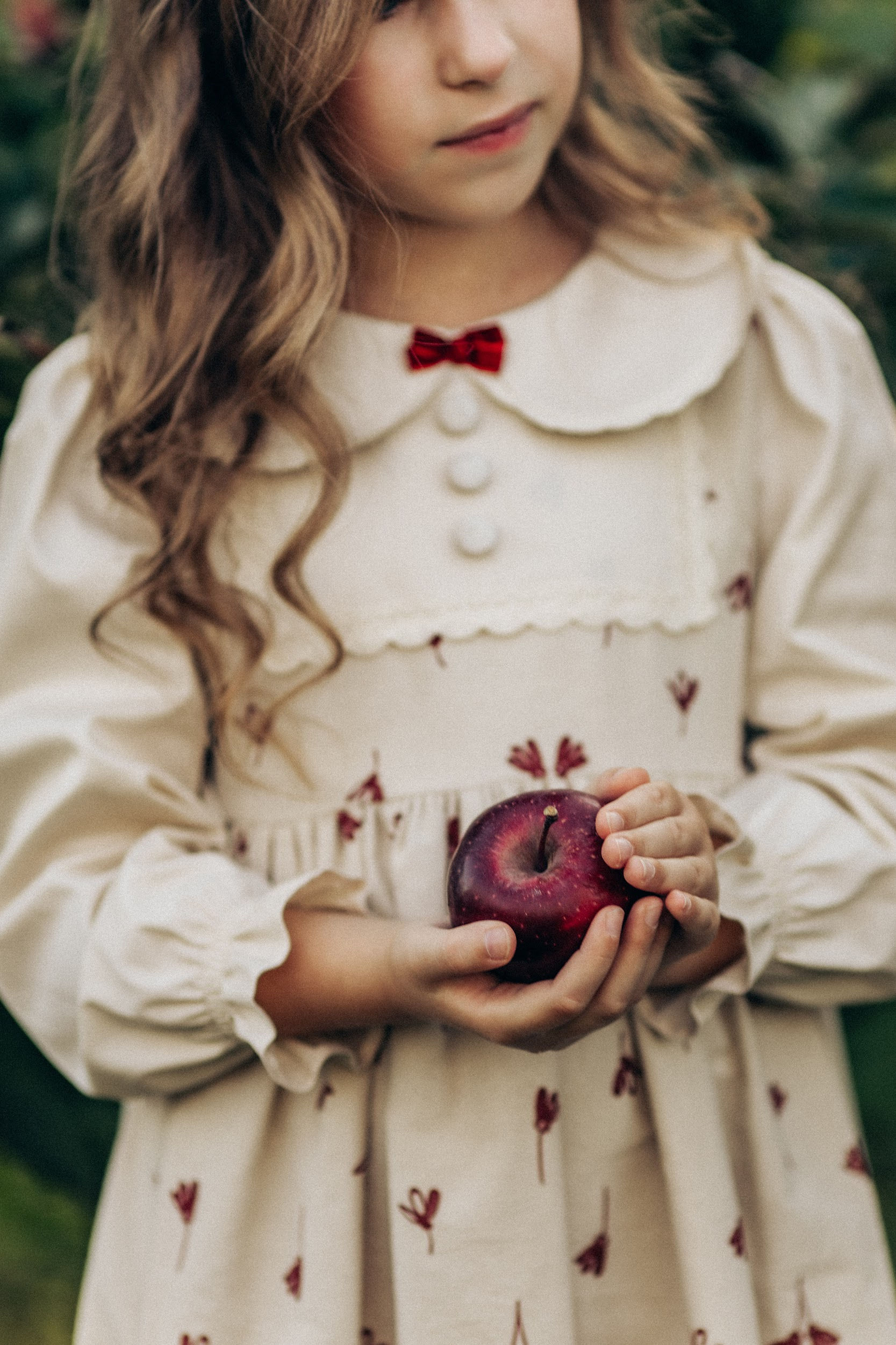 Сукня Emma з теплої бавовни, “Бордові квіти"