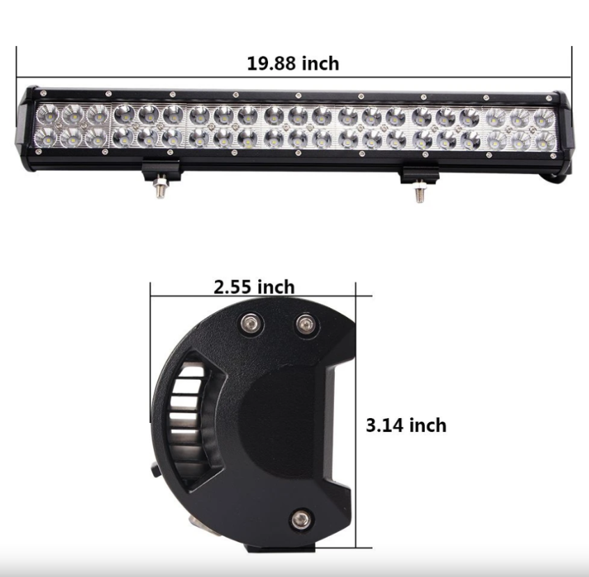 Thumbnail: POWERFUL LED Flood Spot Combo Beam Light Bar 20"