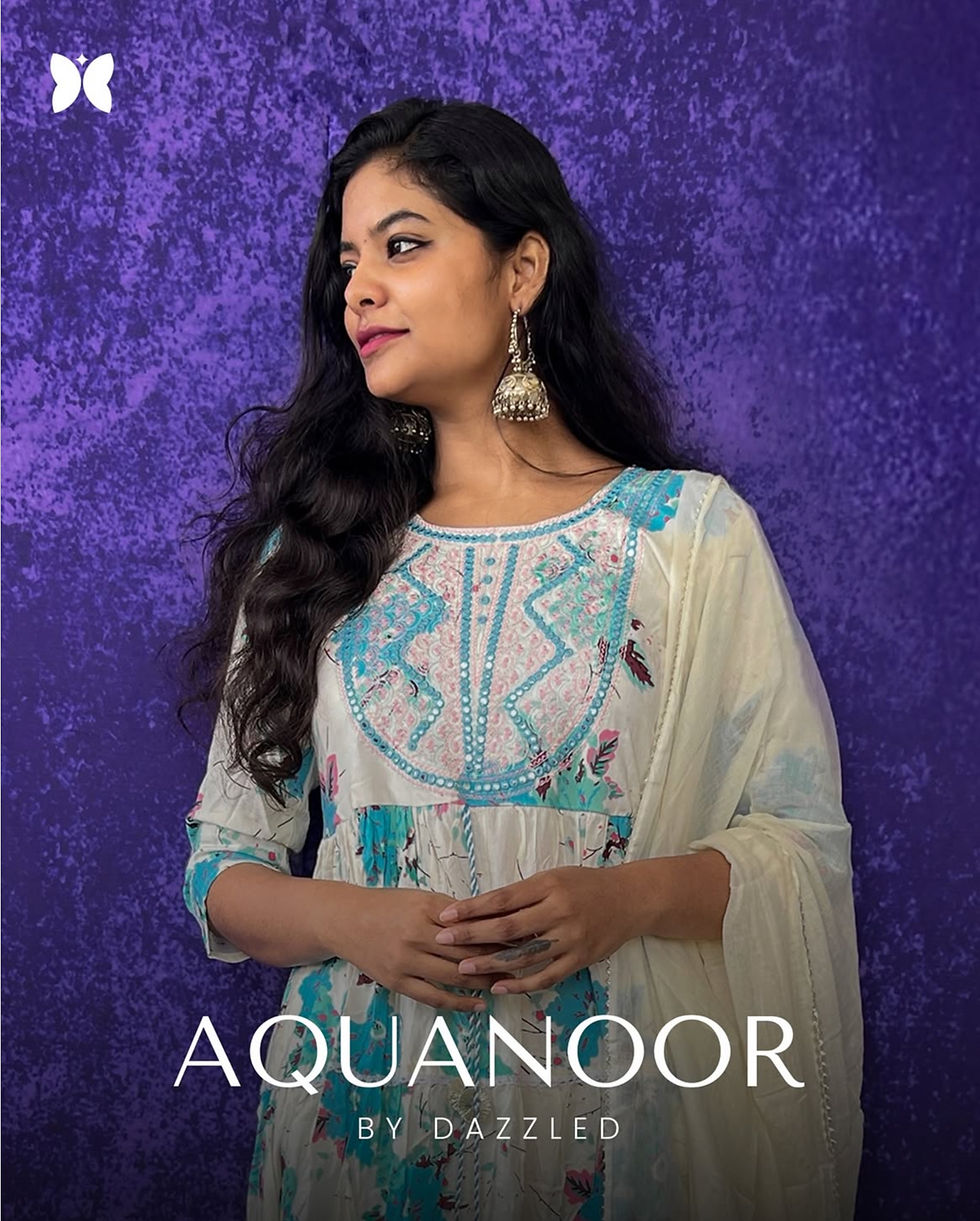 AquaNoor Kurti Set